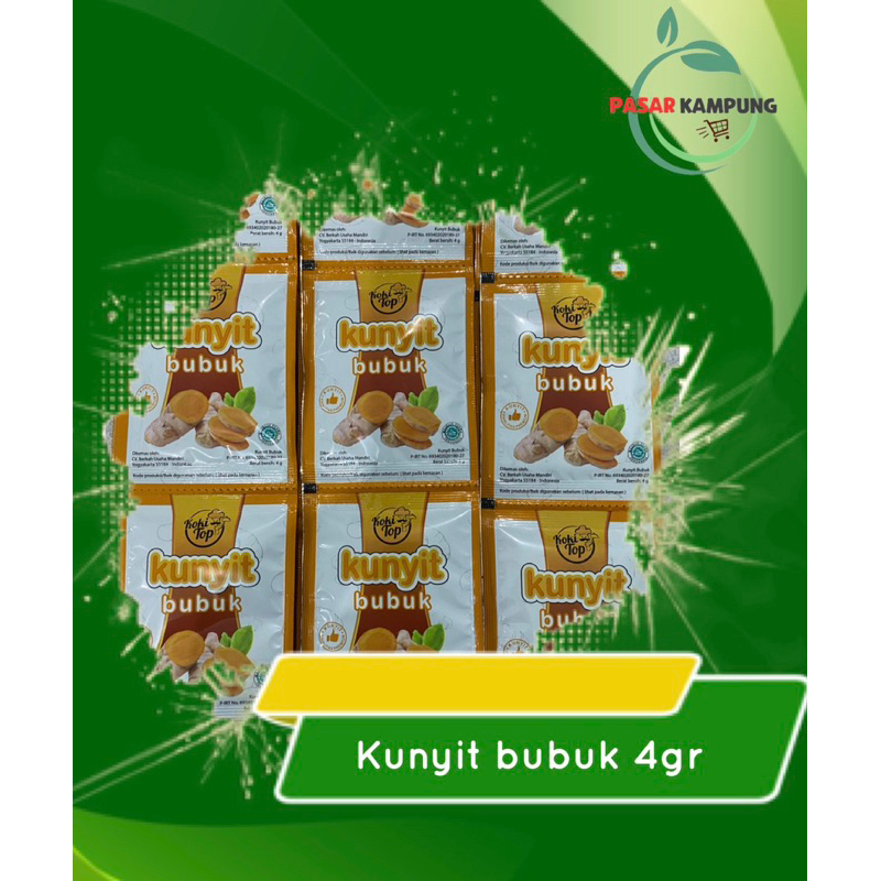 

Koki top kunyit Bubuk