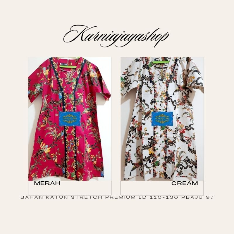 dress imlek/dress batik super jumbo/batik imlek/dress batik super jumbo