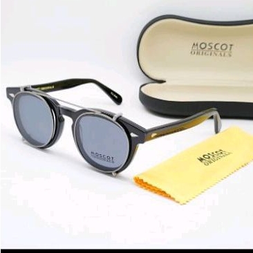 kacamata moscot lemtosh lensa minus anti radiasi + clip on