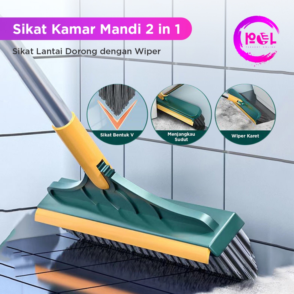 POL - Sikat Lantai 2 in 1 Pembersih Rumah