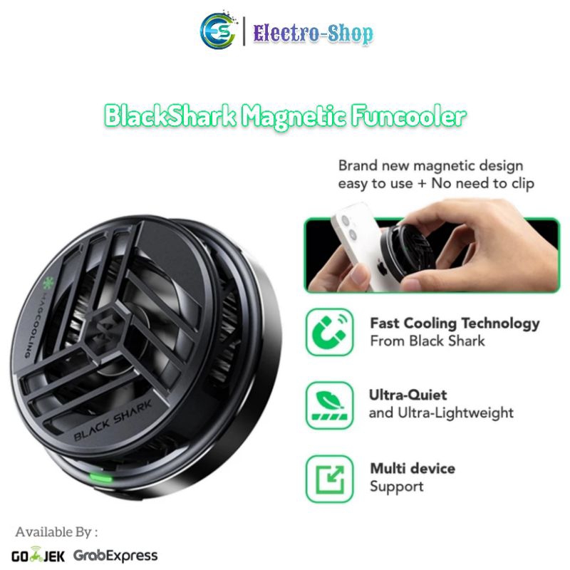Black Shark Magnetic Cooler Fan  Funcooler Gaming Pendingin Handphone
