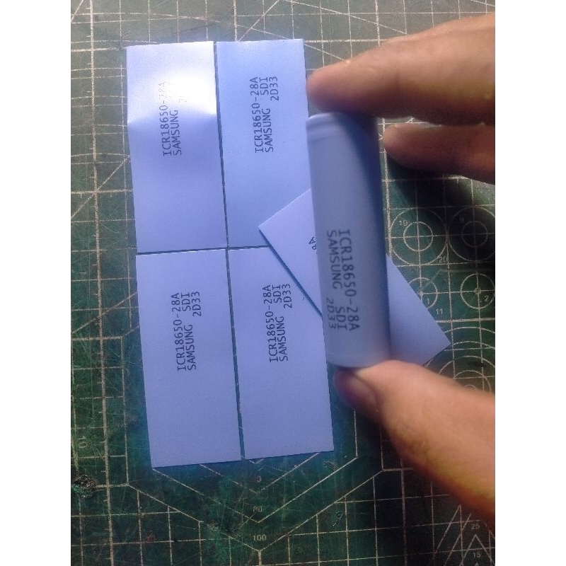 (5pcs) wrap baterai 18650 Samsung icr18650 28a