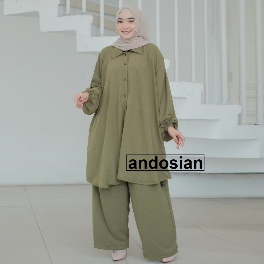 ASIX ONE SET - LD 140 160 cm Setelan Super Jumbo Polos Crinkle Airflow Halus Premium