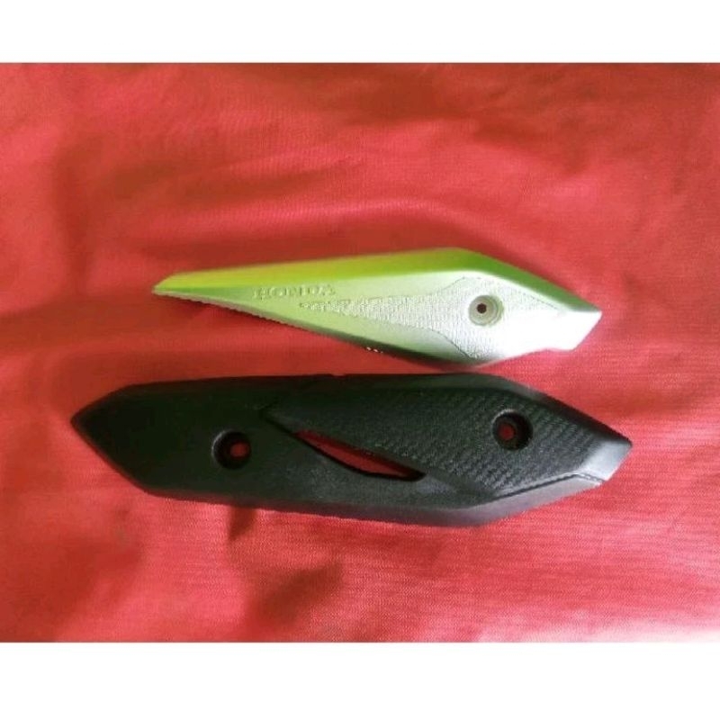 ORIGINAL paket set asesoris garnis include cover penahan pelindung knalpot beat Fi