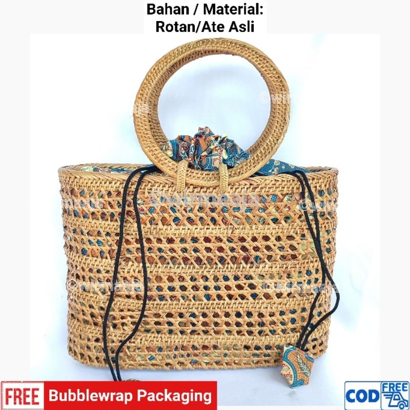 Tas Rotan Full Ata Sundung Lipan Tali O kualitas Super