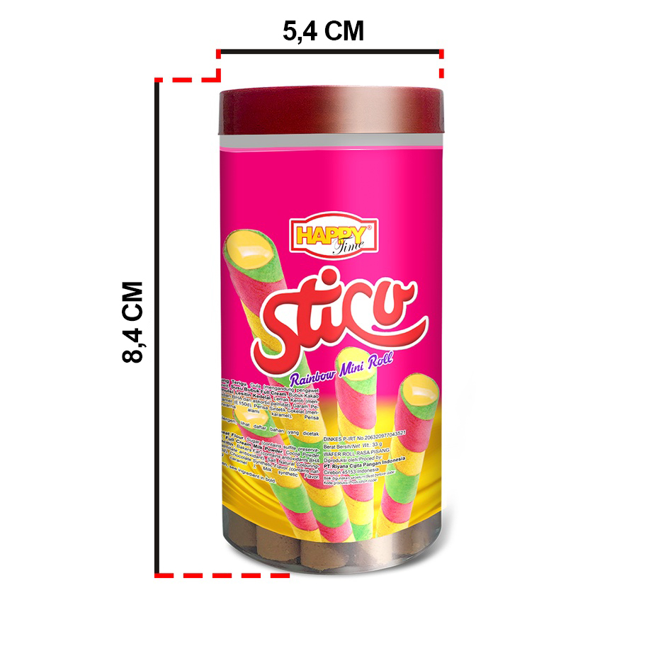 

Seller Happy Time Astor Sticu Mini Wafer Roll Rainbow 33gr (3 Toples)