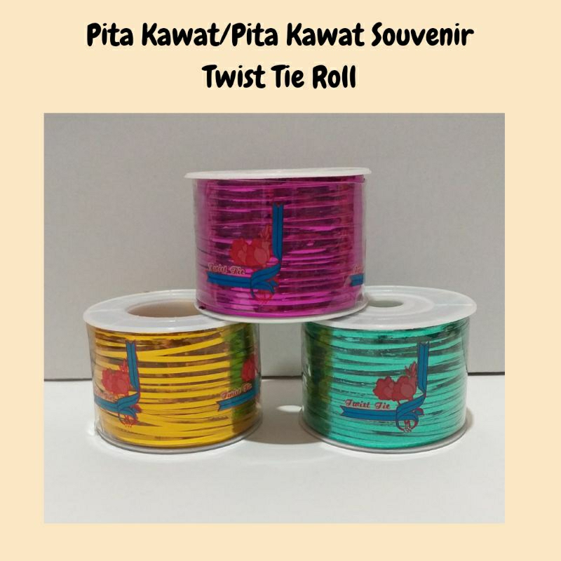 

Pita Kawat/Pita Souvenir/Twist Tie Roll
