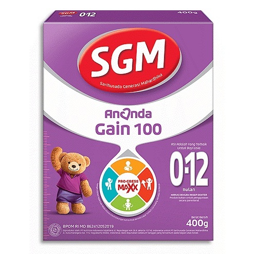 SGM GAIN 100 USIA 0-12 BULAN(400 GRAM)