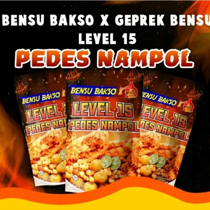 

Bensu Bakso Aci Pedes Nampol x Geprek Bensu Level 15 - Bensu Cipak