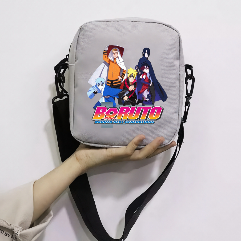 PVJ Tas Selempang Anak Kecil Mini Bag Boruto Naruto The Next Generation Anime Terbaru