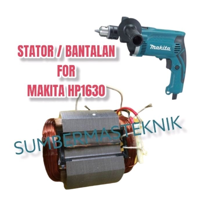 STATOR MAKITA HP1630 BANTALAN MESIN BOR MAKITA HP 1630 BULL