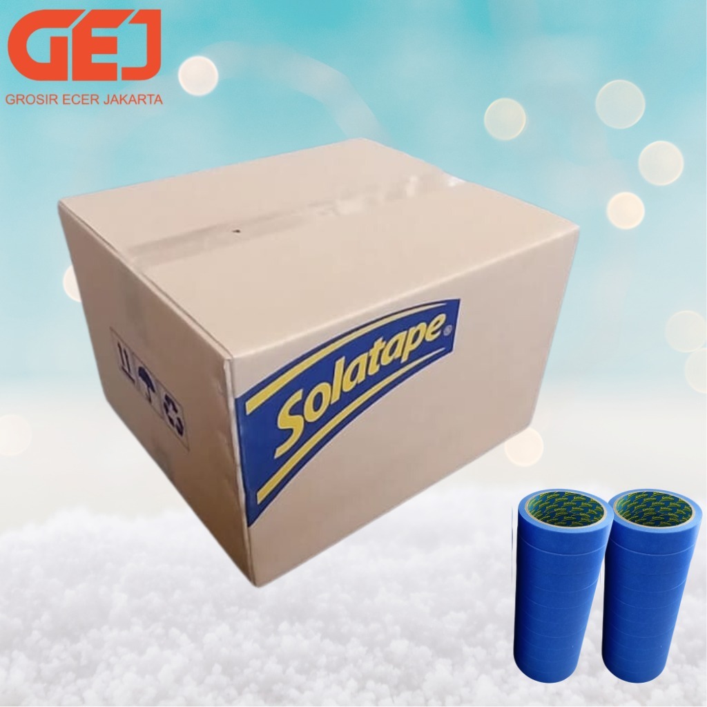 

1 DUS - Masking Tape Biru | Lakban Kertas Warna Biru | Khusus Grab-Gojek