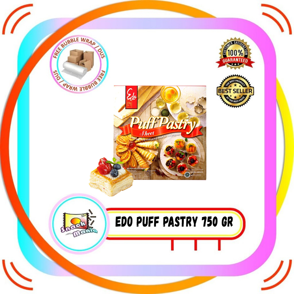 

EDO Puff Pastry Sheet / Kulit Pastry ~ 750 gr