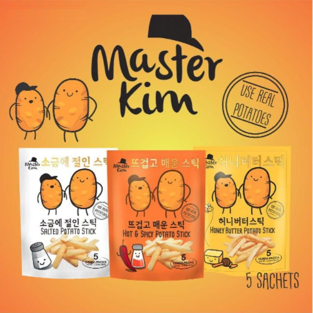 

Master Kim Potato Stick 80g - 5 x 16g