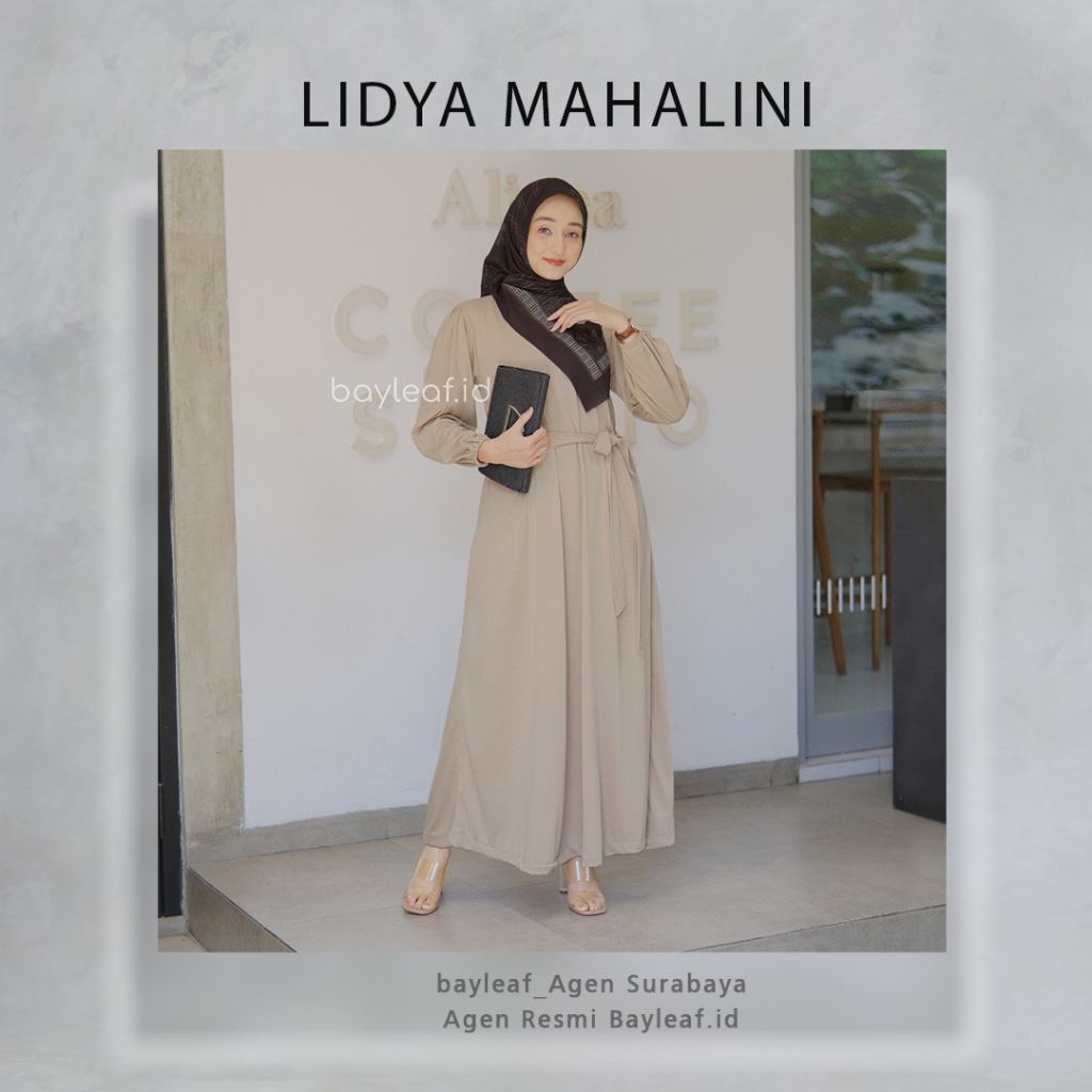 LIDYA MAHALINI MAXI DRESS PREMIUM BY BAYLEAF.ID