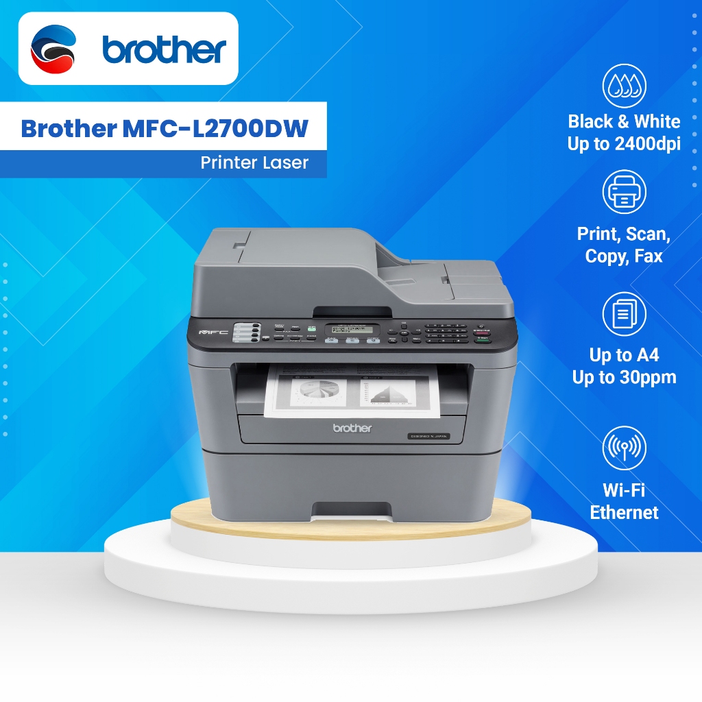 

BROTHER Printer MFC L2700DW Mono Laser