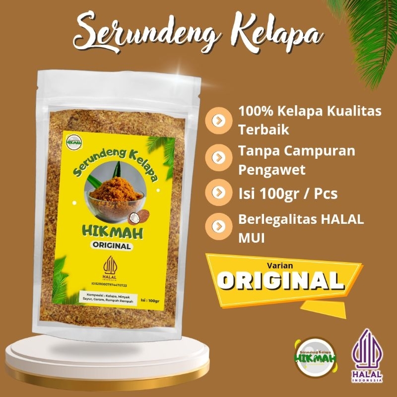 

Serundeng Kelapa Toping Makan Original 100% Halal