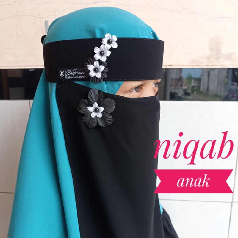 cadar niqab bandana anak