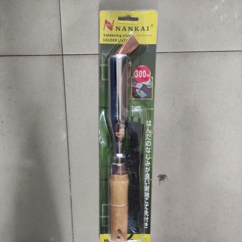 Solder Listrik 300 Watt Gagang Kayu (050-05) NANKAI/ alat solderan kapal 200watt/ solderan kapal 200