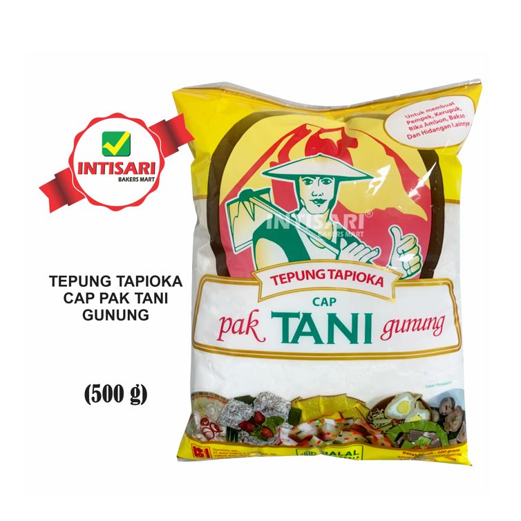 

TEPUNG TAPIOKA CAP PAK TANI GUNUNG 500 G