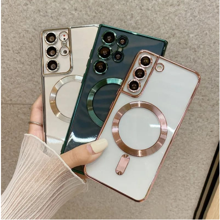 Samsung S21 | S21 FE | S21 Ultra | S21+ Soft Case Magsafe Chrome