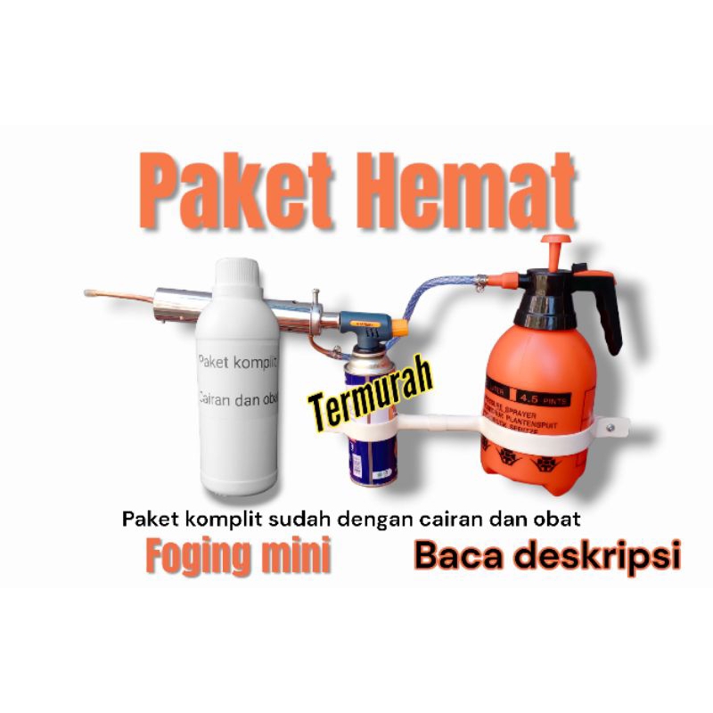 Mesin alat foging mini disinfektan paket komplit sudah dengan cairan dan obat