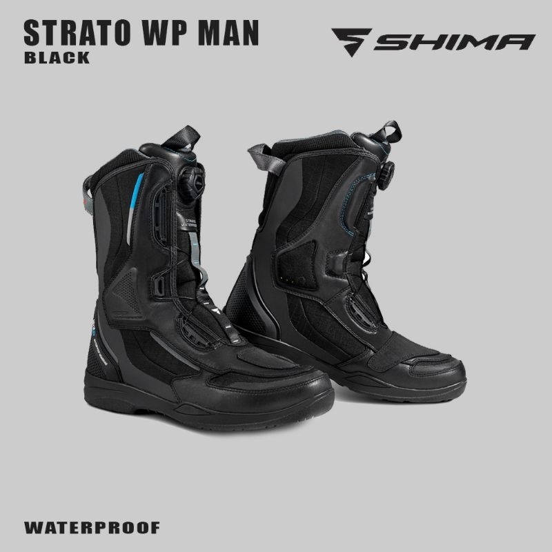 Sepatu Boots SHIMA STRATO Waterproof / sepatu boots motor