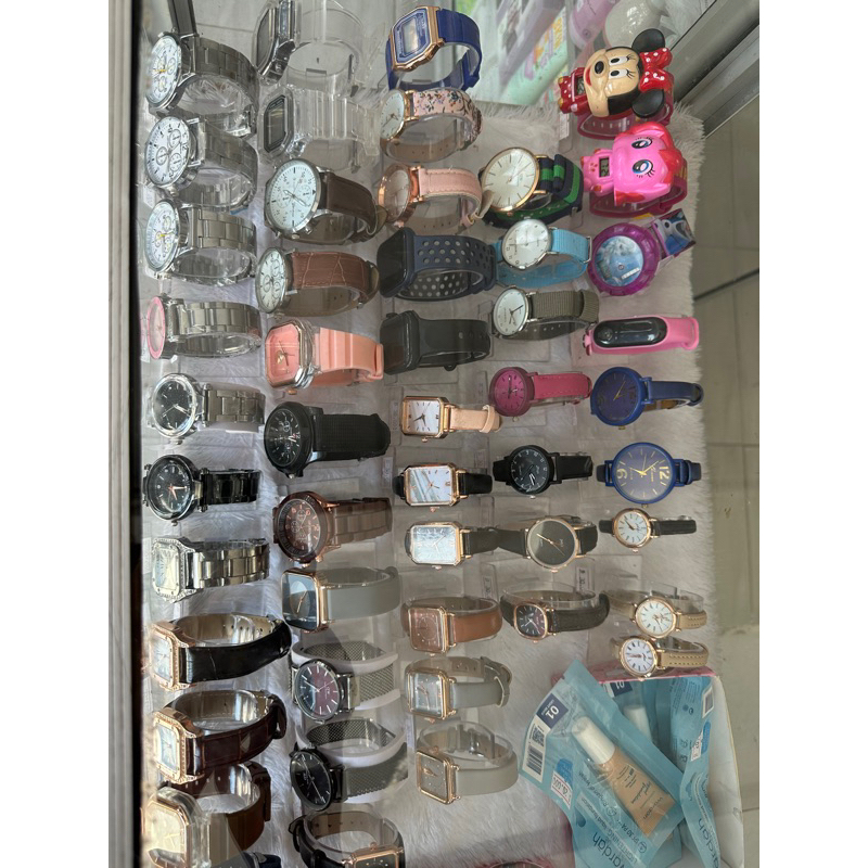 Jam Tangan Kecil Wanita Dial Kotak Gradasi Analog Quartz Strap Pu Leather Fashion Import/Jam tangan 