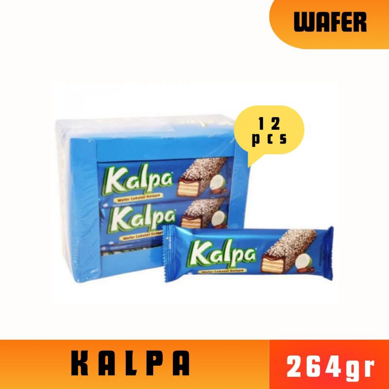 

Kalpa Wafer Bersalut Cokelat Kelapa 12pcs kemasan 22gr