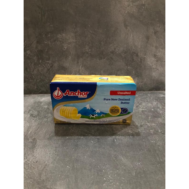 

anchor unsalted butter 227gr ( khusus instant/grab/gojek)