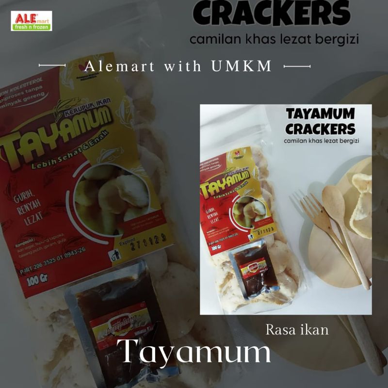 

Tayamun Crackers,camilan keluarga sehat,UMKM Tayamum, kemasan 100 gram