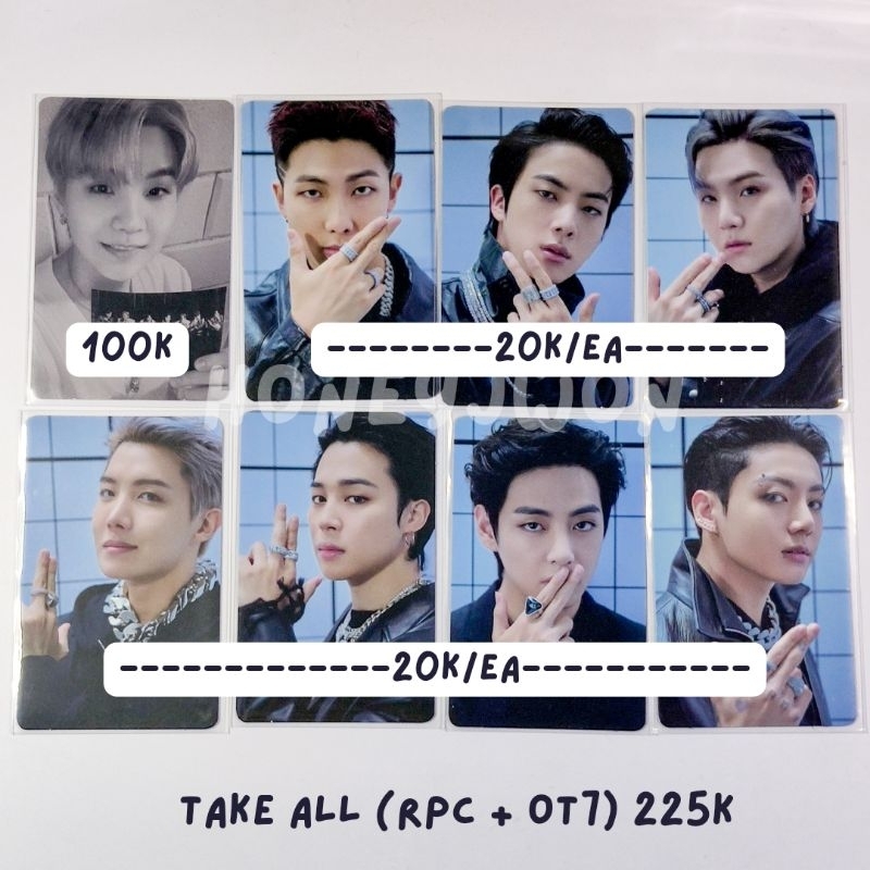BACA DESKRIPSI - BTS PROOF ALBUM PHOTOCARD STANDARD VER VERSION OT7 RM JIN SUGA JHOPE JIMIN V JUNGKO