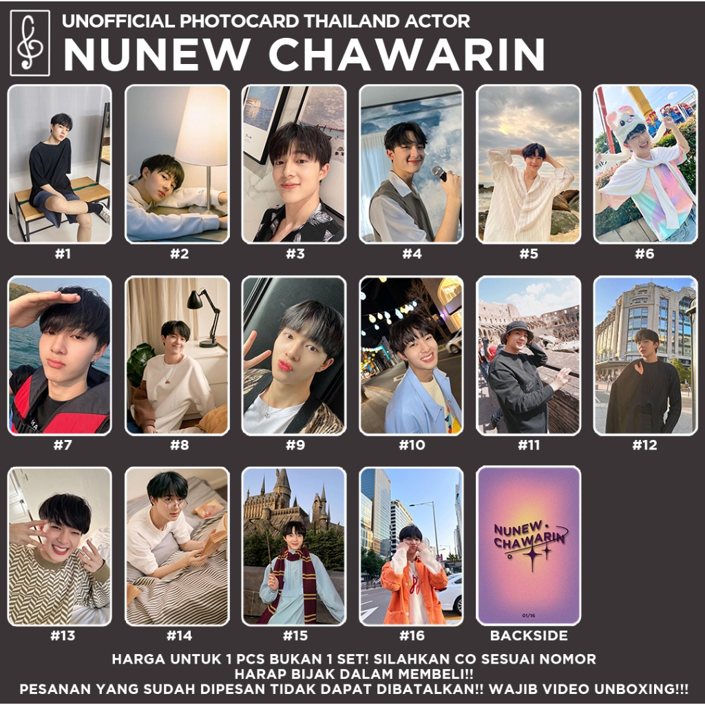 [AKTOR THAILAND] NUNEW CHARAWIN PHOTOCARD FANMADE