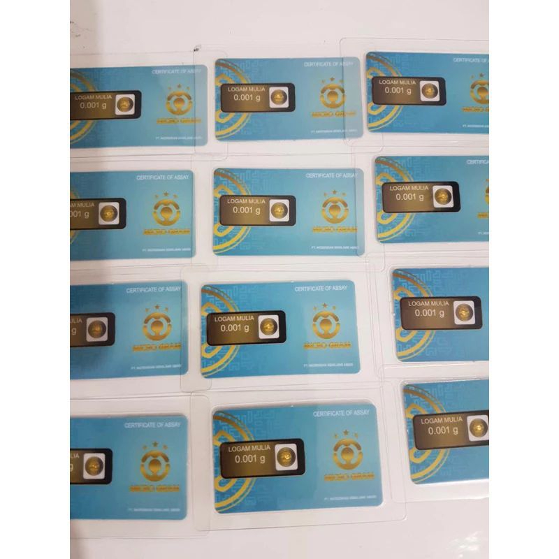 Emas Micro gold mini emas murni 24 karat 0,001 gram asli