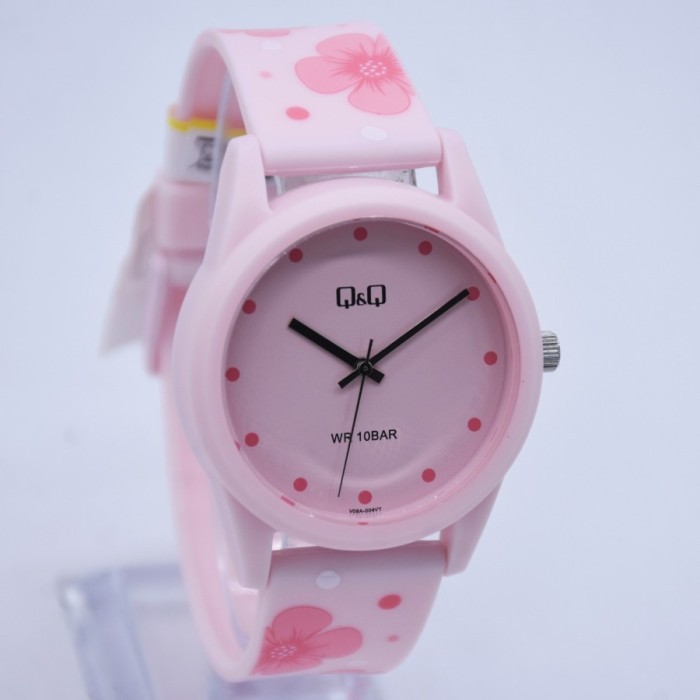 QQ V08A-004VY-Jam Tangan Wanita Analog Original-Garansi Resmi