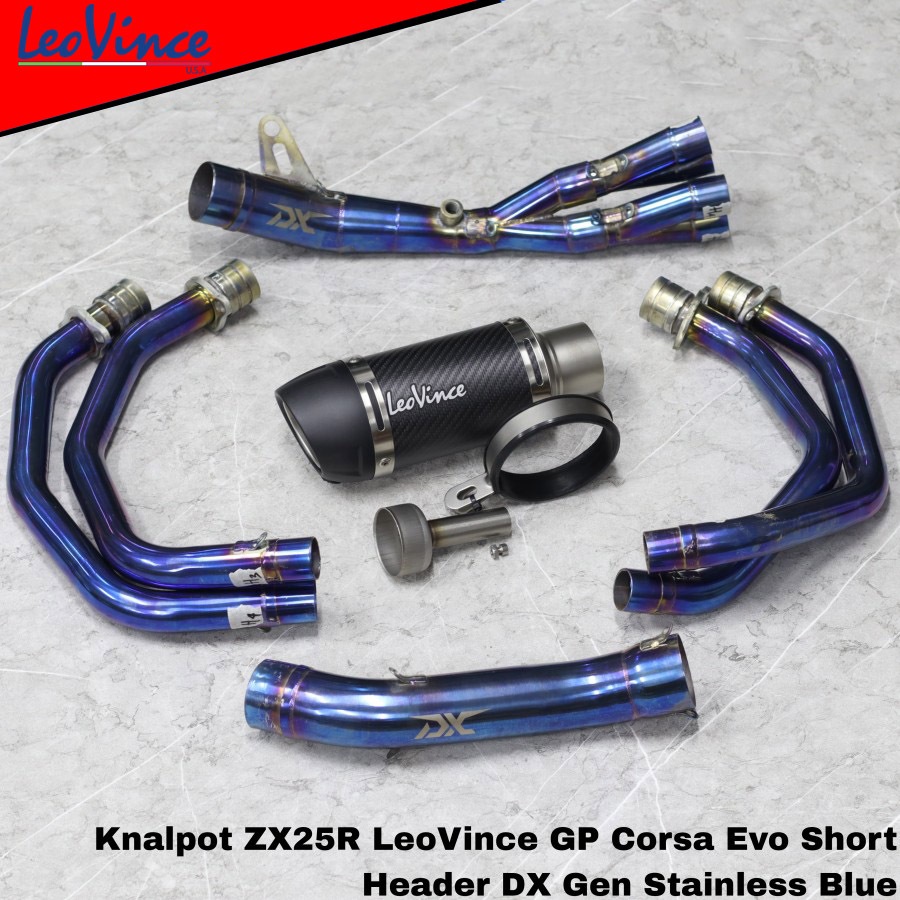 Knalpot LeoVince GP Corsa Evo Short Kawasaki ZX25R ZX 25R Fullsystem