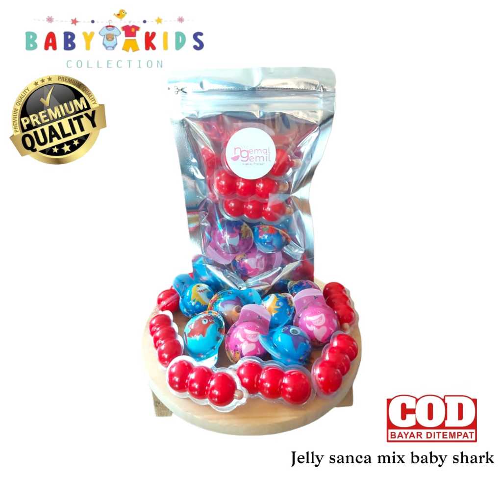 

Jelly Sanca Mix Baby Shark Jelly Viral Permen Lunak Rasa Buah Bisa Ditelan Kualitas Premium