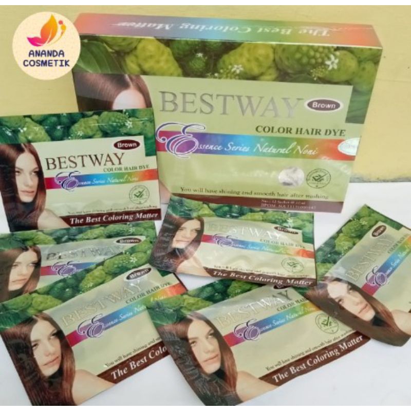SHAMPOO PEWARNA RAMBUT BESTWAY COKLAT BROWN PERSACHET