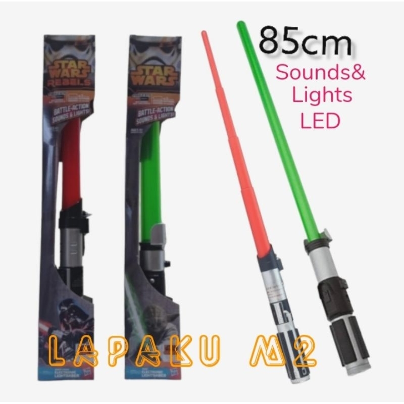 Hasbro Star Wars Electronic Lightsaber DARTH VADER YODA Mainan Saber
