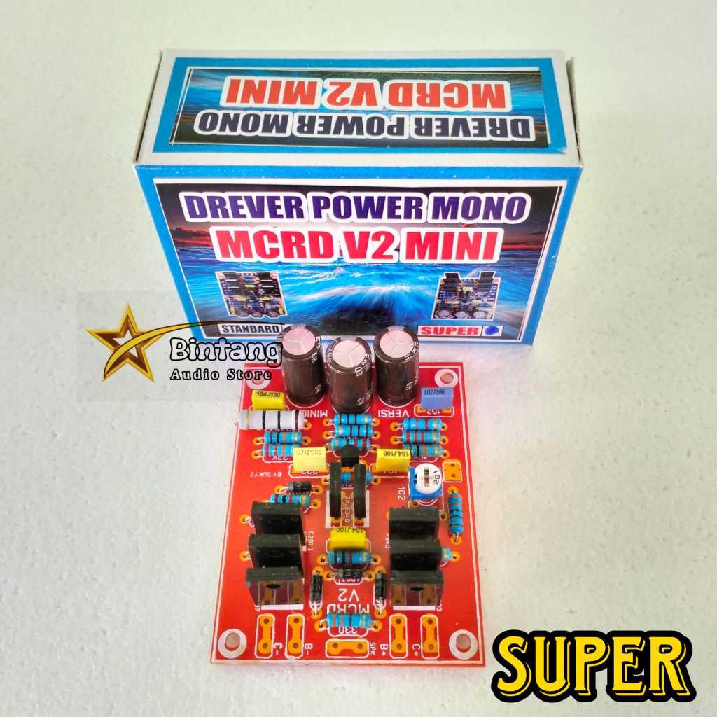 Kit Driver Power Amplifier MCRD V2 Mini Bostrap Low Sub Kualitas Bagus
