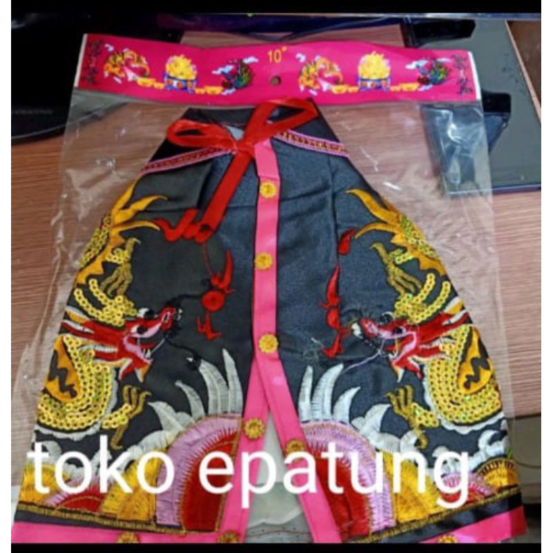 baju patung dewa naga hitam- 10inch