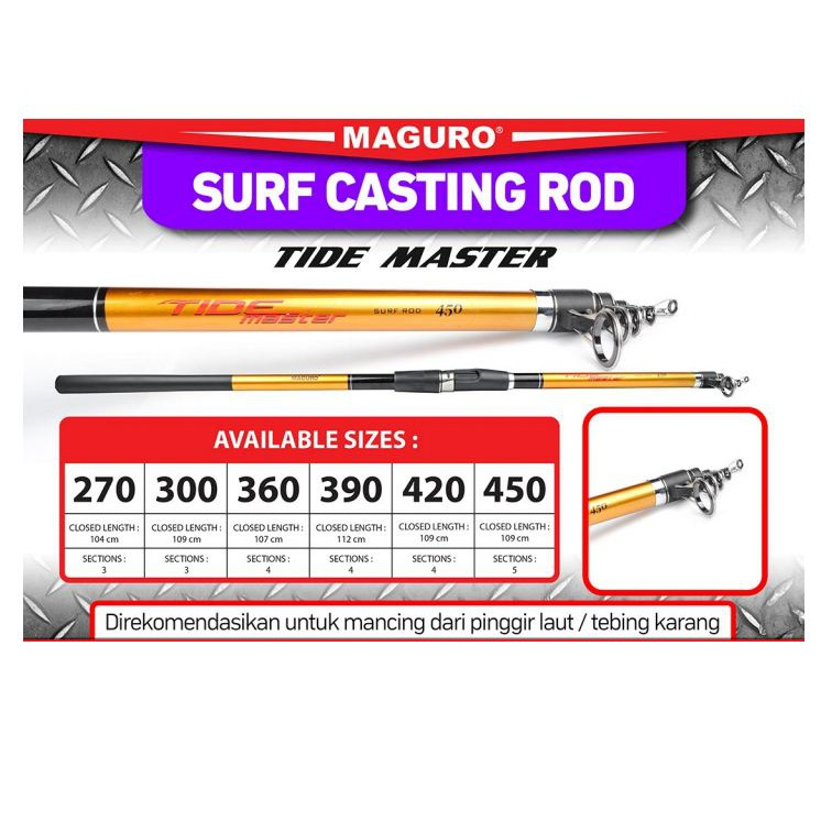 Joran pancing antena maguro tide master