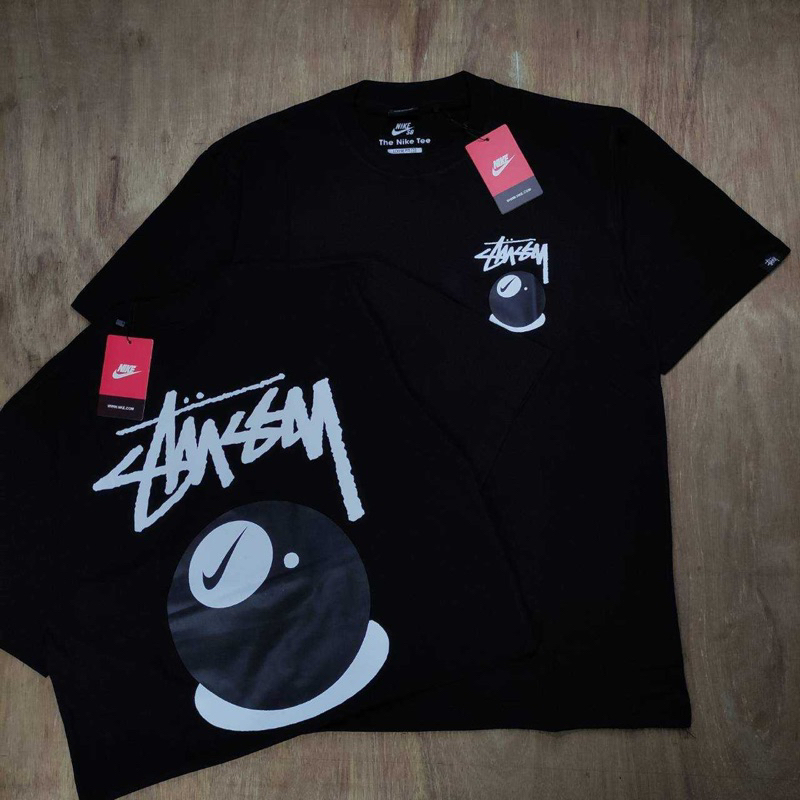 Stussy x Nike 8 Ball Black Oversize Tee T-Shirt Kaos