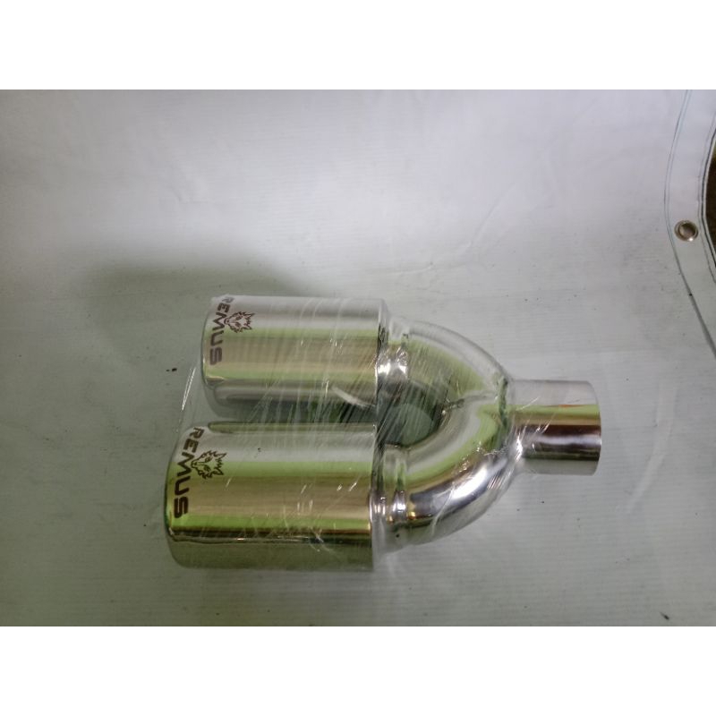 knalpot Remus bulat cabang 3,5inch Stainles mobil Vios Etios Avanza Xenia Grandmax dll