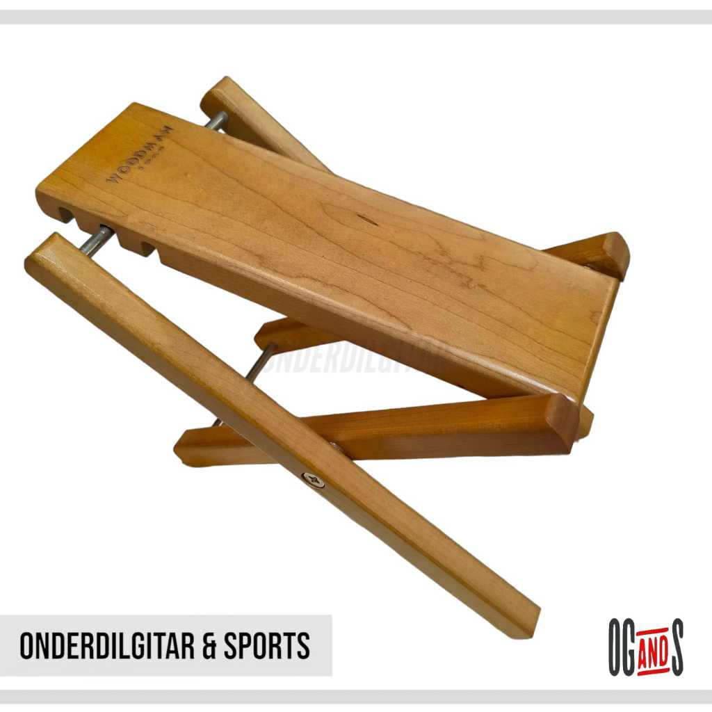 Footstool pijakan gitar bahan kayu merk woodman