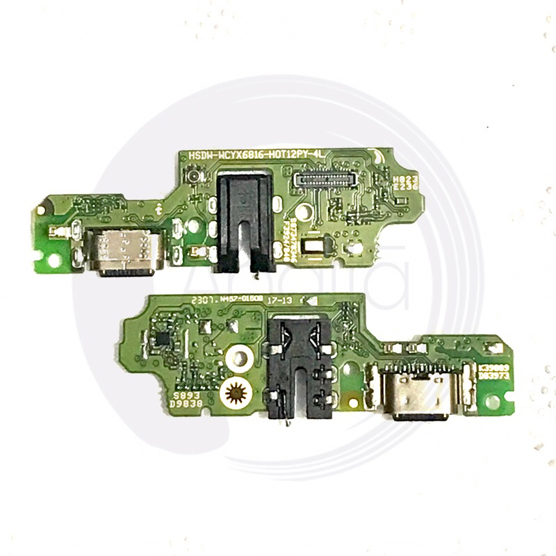FLEXIBLE KONEKTOR INFINIX HOT 12 PLAY / X6816 CAS CHARGER MIC HF / FLEX CON TC CONNECTOR PLUG IN BOA