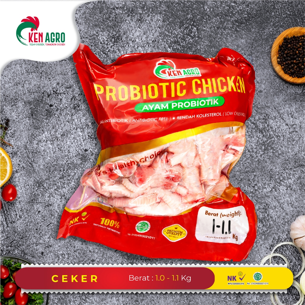 

Ken Agro Ayam Probiotik Ceker Kaki 1.0-1.1 kg Frozen