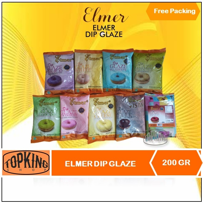 

Elmer Dip Glaze 200 gr Semua Varian Rasa