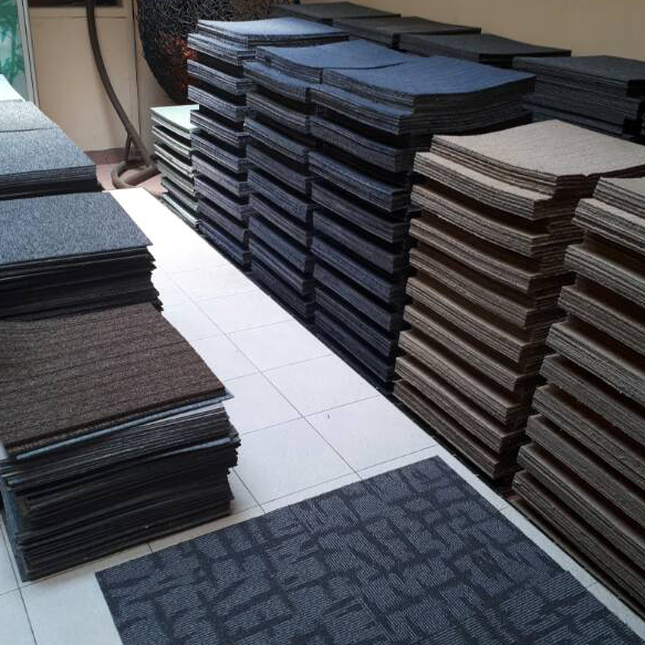 Stok Banyak Katpet tile karpet kotak karpet kantor karpet meteran karpet masjid Model Baru