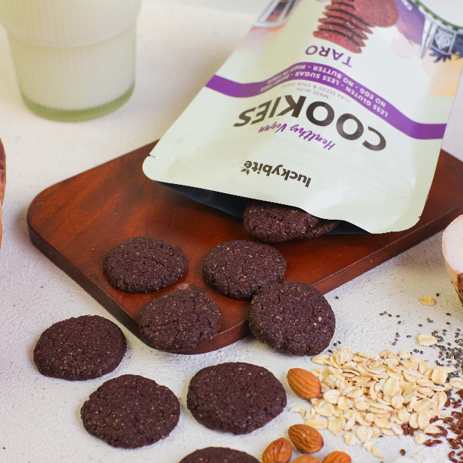 

Grosir Vegan Cookies (100gr) - Less Gluten & Healthy - LUCKYBITE
